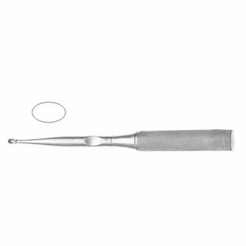 Hatfield Bone Curette Oval Stainless Steel, 23 cm - 9" Scoop Size 12.5 mm